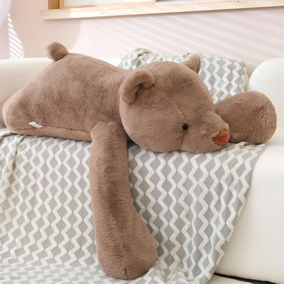 Tickles Cute Bear Soft Stuffed Plush Pillow Animal Toy For Kids  - 45 cm(Brown)