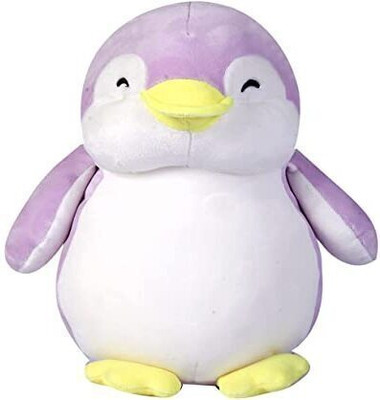 V VANTRA Jam & Honey Penguin, Plush/Soft Toy, Cute Penguine Animal Stuffed Birthday Gift  - 28 cm(purple and white)