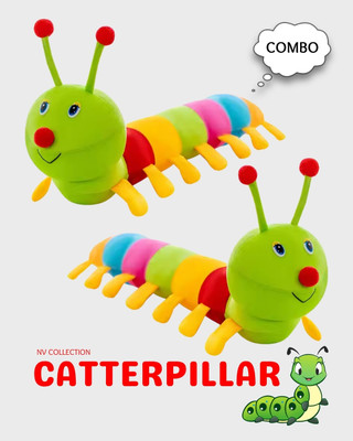 CTC CREATION Enchanting Caterpillar Plush Pair for Gifting  - 68 cm(Multicolor)