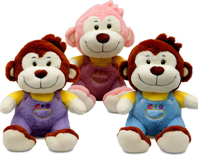 CuddleAura 45cm Disco Monkey|Ultra Soft|Plush Toy  - 30 cm(Multicolor)