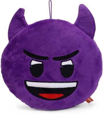 My Baby Excels Emoji Purple Devil Face Plush  - 30 cm(Violet)