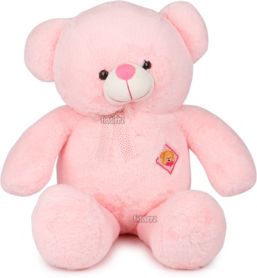FIDDLERZ Stuffed Plush Toy Cute Teddy Bear Toy Soft Animal Doll for Kids Babies Boys Girls & Birthday Return Gift ( 24 Inch ) Pink  - 24 inch(Pink)