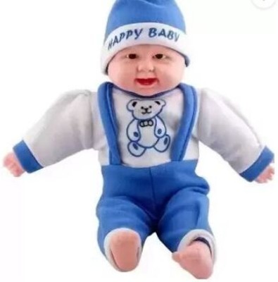 Novelty Enterprises fancy Happy Baby Musical and Laughing Boy Doll (Multicolor)  - 10 mm(Multicolor)