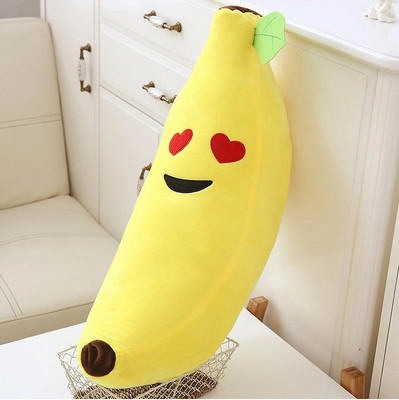 HELLOBEAR Premium Quality Banana Emozi Cushion Pillow Soft Toy  - 40 cm(Yellow)