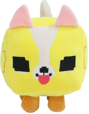 TechMax Solution Cute Square Dog Plush Soft Toy  - 30 cm(Yellow)