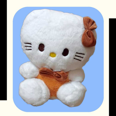 Luipui Cute Cat Plush Toy– Soft Stuffed Animal Toy for Kids, Gifting & Decor  - 38 cm(Brown)