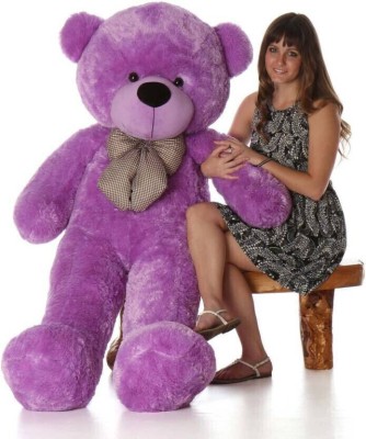 AVSHUB 4 Feet Stuffed Spongy Hugable Imported Teddy Bear (Super Quality) Special For Gift  - 122 cm(Purple)