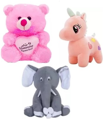 MPR ENTERPRISES Stuffed Doll toys for kids, girls & boys, baby soft toys Unicorn.  - 26 cm(Multicolor)