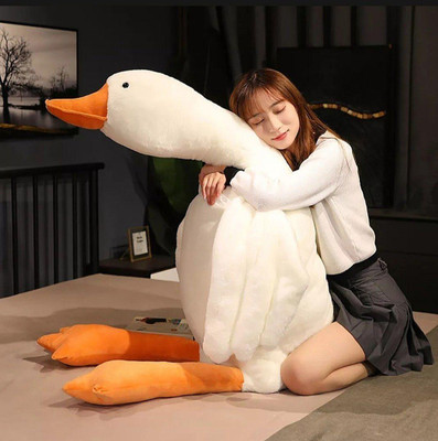 Webby Giant Plush Adorable Cute Duck Soft Toy for Kids and Adults  - 150 cm(White)