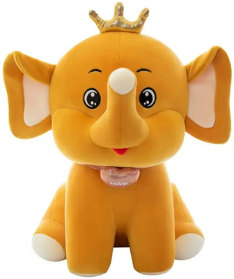 Divyanshi Enterprises Super Soft Toy Elephant Stuffed Soft Plush Animal Toy for Kids  - 30 cm(Yellow)