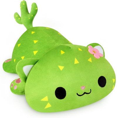 TechMax Solution Cute Kitten Plush Soft Toy  - 30 cm(Green)
