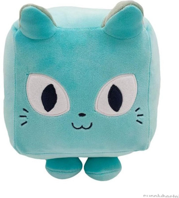 TechMax Solution Cute Square Blue Plush Soft Toy  - 30 cm(Blue)