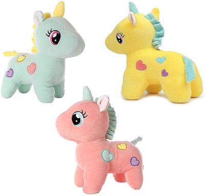 HELLOBEAR Premium Quality Soft Unicorn Stuffed Toy  - 40 cm(Yellow)