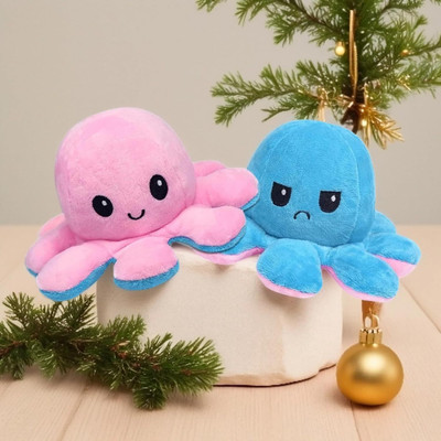 Adora  Sky Blue Octopus Soft toy  - 18 cm(Blue & Pink)