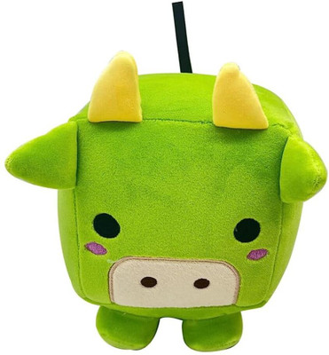 TechMax Solution Cute Square Green Pig Plush Soft Toy  - 30 cm(Green)