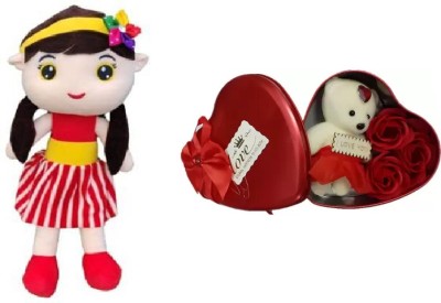 Nihan Enterprises A Heart Box with Beautiful sofia Doll combo for Your kids,someone special  - 10 cm(Multicolor)