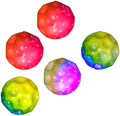 SARASI Light Moon Bouncy Ball For Kids, Anti Stress & High Bounce Ball [Pack 1Pcs Ball]  - 7.5 cm(Multicolor)