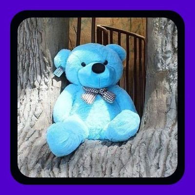 JAI MAA KAMLA Z_Cute Stuffed toy 832  - 90 mm(Blue)