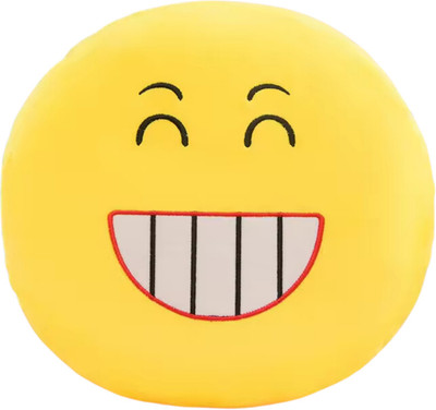 TechMax Solution Twenty Three Smile Cute Smiley Pillow Plush Toy  - 30 cm(Yellow)