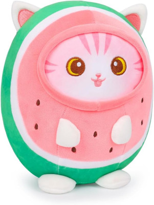 TechMax Solution The Adorable Watermelon Cat Plush - Perfect Birthday Surprise  - 45 cm(Red)