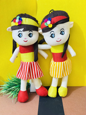 KEAKO Sofiya Soft Doll Set of 2 For Bithday Gift  - 40 cm(Yellow)