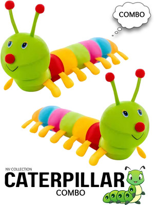 CTC CREATION Soft and Silky Caterpillar Stuffed Set for Children  - 68 cm(Multicolor)