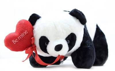 Tickles Panda with Be mine Heart Valentine Gift  - 26 cm(Black,White 2)