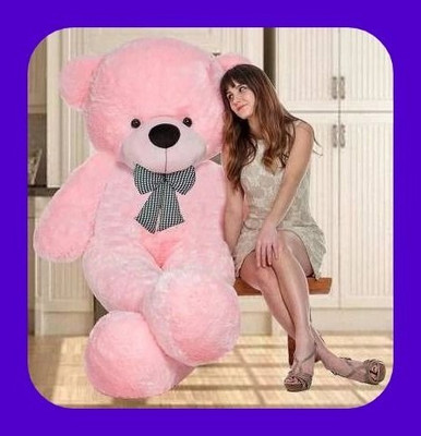 Abhinav toys Z_New_4 ft lovely and beutifull taddy cut gife for girls  - 119 cm(Pink)