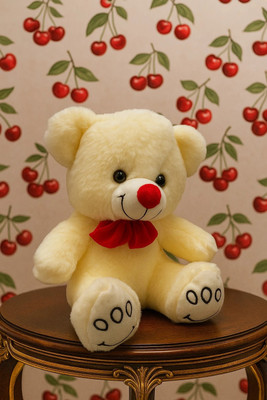 FUN KIDS plush teddy bear25cm  - 25 cm(creme)