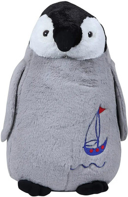 Babyjoys Cute Penguin Soft Plush Toy, 45 cm  - 45 cm(Grey)