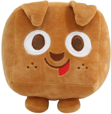 TechMax Solution Cute Square Puppy Plush Soft Toy  - 30 cm(Brown)