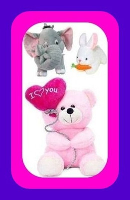 Abhinav toys Z_New Stuffed Toys Premium quality material 252  - 10 cm(Grey, White, Pink)