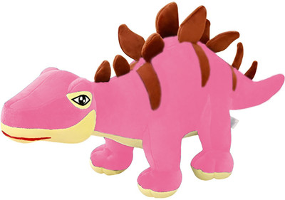 Tickles Soft Cartoon Cuddly Dinosaur Dragon Soft Stuffed Plush Animal Toy for Kids  - 55 cm(Pink)