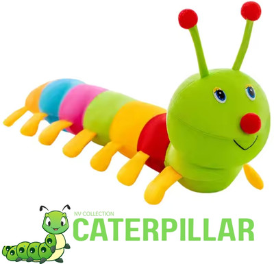 CTC CREATION Colorful Stuffed Caterpillar for Toddlers  - 68 cm(Multicolor)
