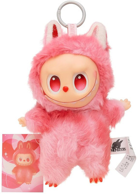 CARTSPACE Learn With Fun Biginto Energy Cute Plush Bunny Labubu Monster Toy Key Chain