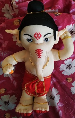 Lakshmi Ganesh Ganesh, Bal Ganesha, Ganpati Medium Soft Stuffed Toy with Bag - 45cm  - 450 mm(Multicolor)