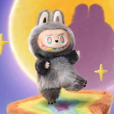 Wengonvila LABUBU Cartoon Plush Toy – Soft Kawaii Monster Doll with Big Eye  - 20 mm(Multicolor)