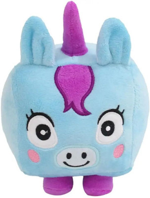 TechMax Solution Cute Square Unicorn Plush Soft Toy  - 30 cm(Blue)