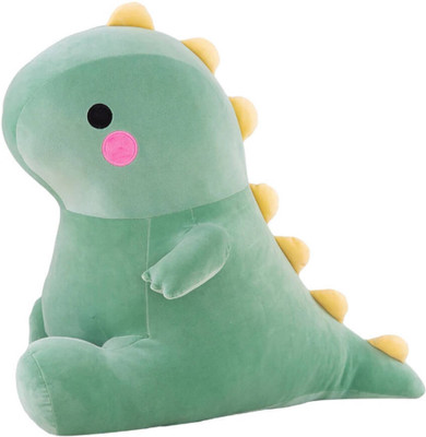 TechMax Solution Dinosaur Plush Toy, Cute Triceratops Dinosaur Plush  - 50 cm(GREEN YELLOW)