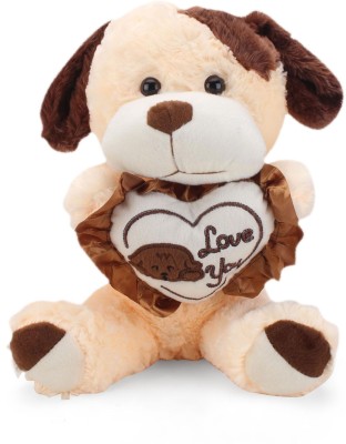 Tickles Cute I Love Heart Standing Dog  - 33 cm(White)