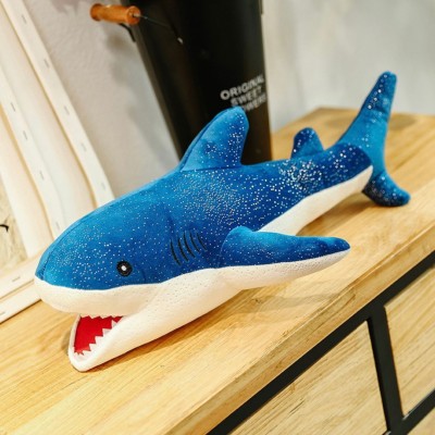 Mubco Shark Stuffed Animal Plush Toy Super Soft Cute Cuddly Soft Pillow Doll Kids Gift  - 43 cm(Blue)