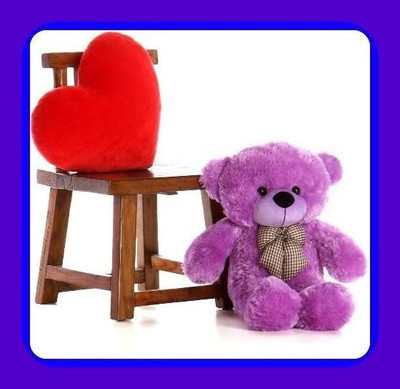 Abhinav toys Z_Best Ever Stuffed Toys 1011  - 60 cm(Purple)