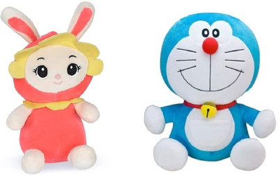 sai ji Sunflower Doll Doremon Teddy Bear | Cute & Huggable Soft Toy for Kids & Adults  - 30 cm(Multicolor)