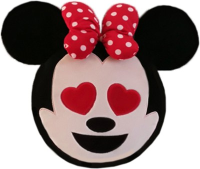 DISNEY Minnie In Love Emoji Face Plush  - 35 cm(Multicolor)