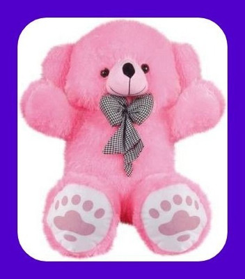 Abhinav toys Z_cute and soft 3 feet pink teddy bear gift for love one  - 91 cm(Pink)