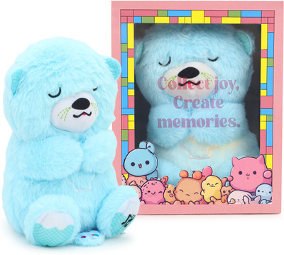 Fusked Flufies Breathing Otter Teddy with Realistic Breathing Motion  - 30 cm(Blue)