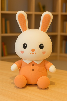 CuddleAura Cute Bunny Rabbit Plush Toy|Stuffed Animal|Birthday|Diwali|Gift Kids  - 30 cm(Multicolor)