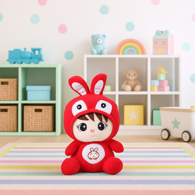 AG Enterprises Cute Rabbit Soft Doll Teddy Bear | Super Soft Plush Toy for Kids & Gift  - 30 cm(Red)