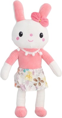 Tickles Soft Stuffed Plush Animal Rabbit Bunny Soft Toy for Kid Room and Home Decoration  - 40 cm(Pink)