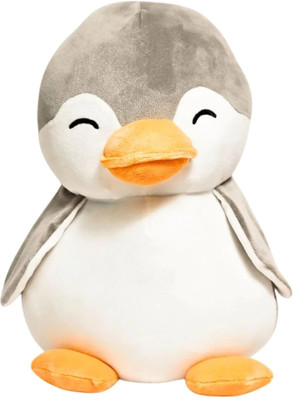 Toyingly Grey Penguin Soft And Adorable Plushie Toy For Playing And Room Decoration  - 30 cm(Grey)